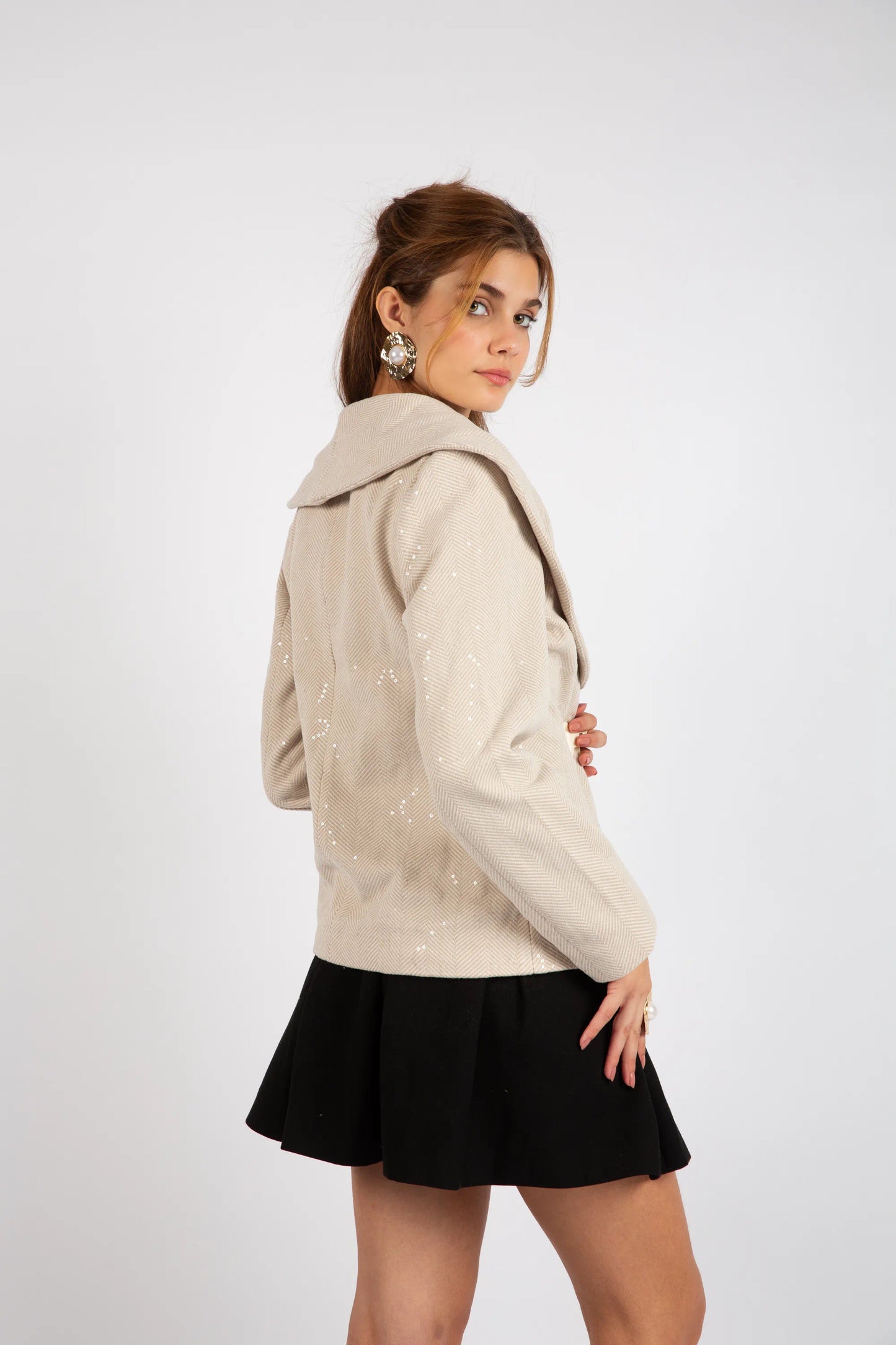 The Shimmer Tailored Statement - Beige