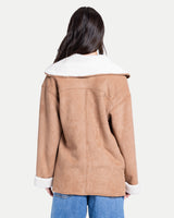 Soft Sherpa Coat -Light Beige
