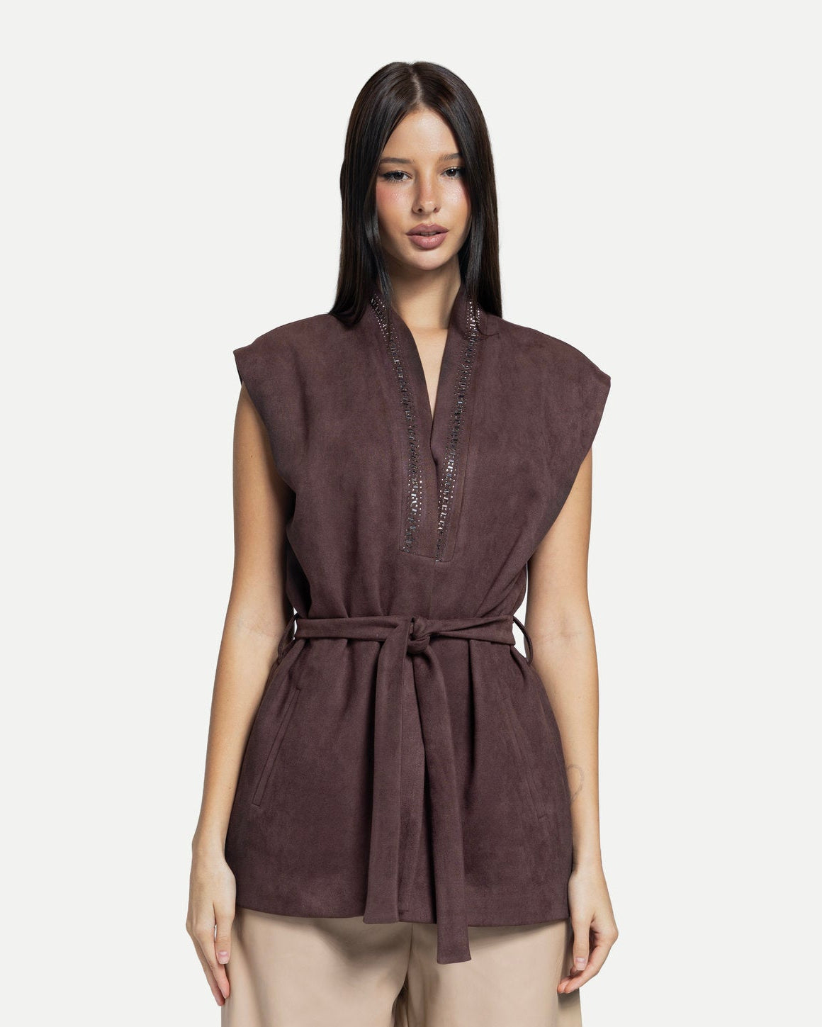 Tundra Blouse -Brown