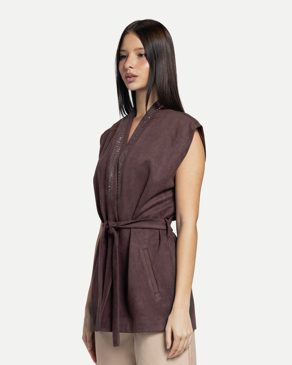 Tundra Blouse -Brown