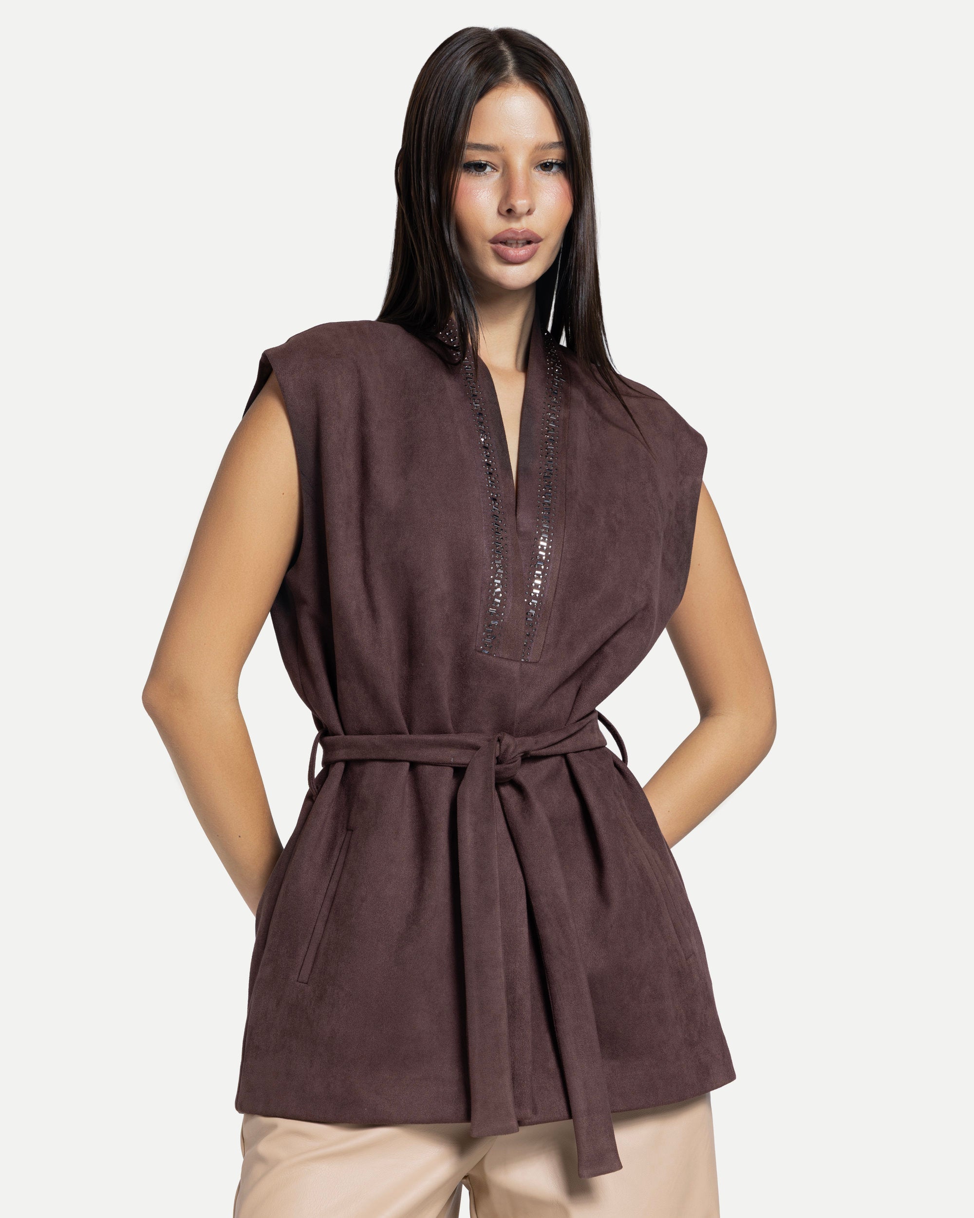 Tundra Blouse -Brown