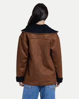 Soft Sherpa Coat -Brown