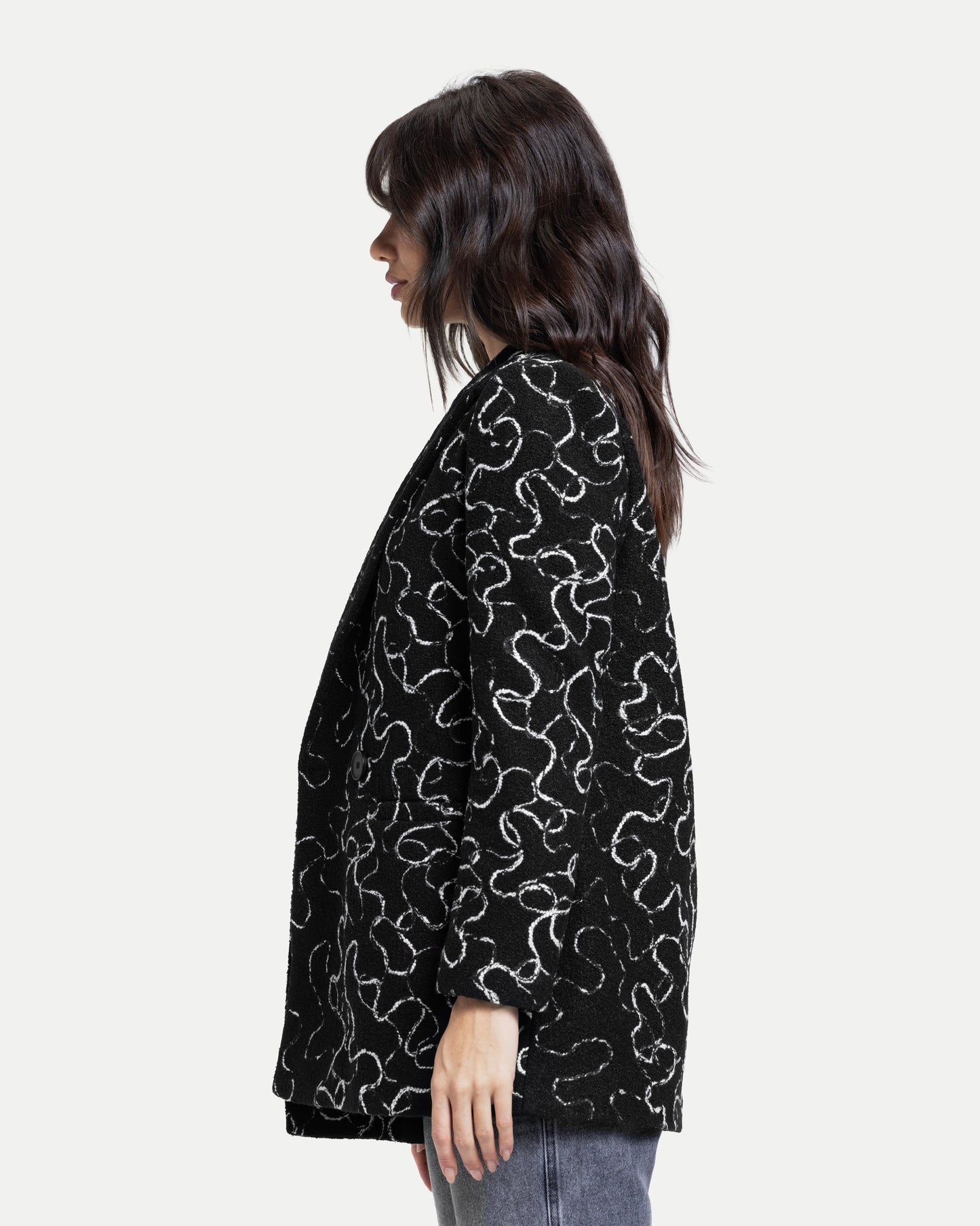 Pattern Blazer -Black