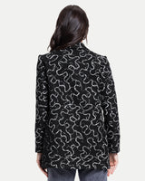 Pattern Blazer -Black