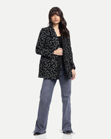 Pattern Blazer -Black