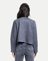 Luna Suede Top -Gray