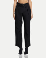 Nero Strap Pants -Black