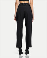 Nero Strap Pants -Black