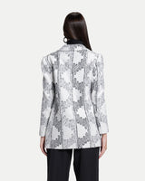 Pattern Blazer -White