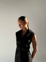 Vanguard Faux Leather Maxi -Black