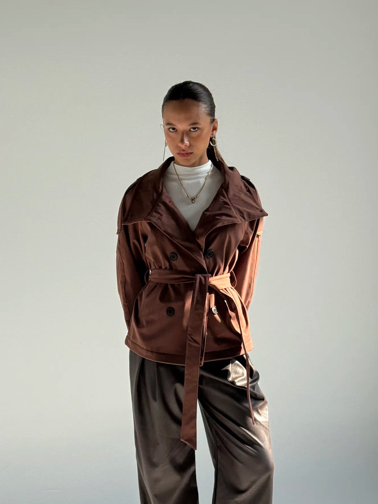 Belted Utility Jacke