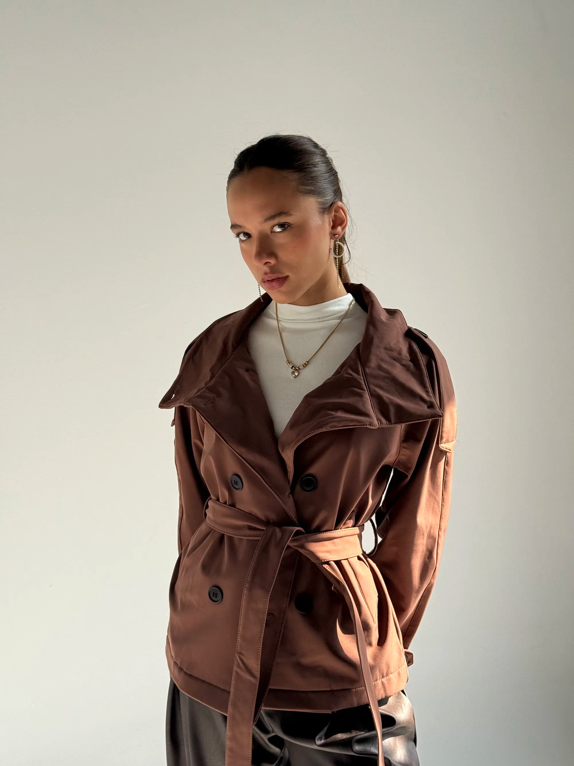 Belted Utility Jacke