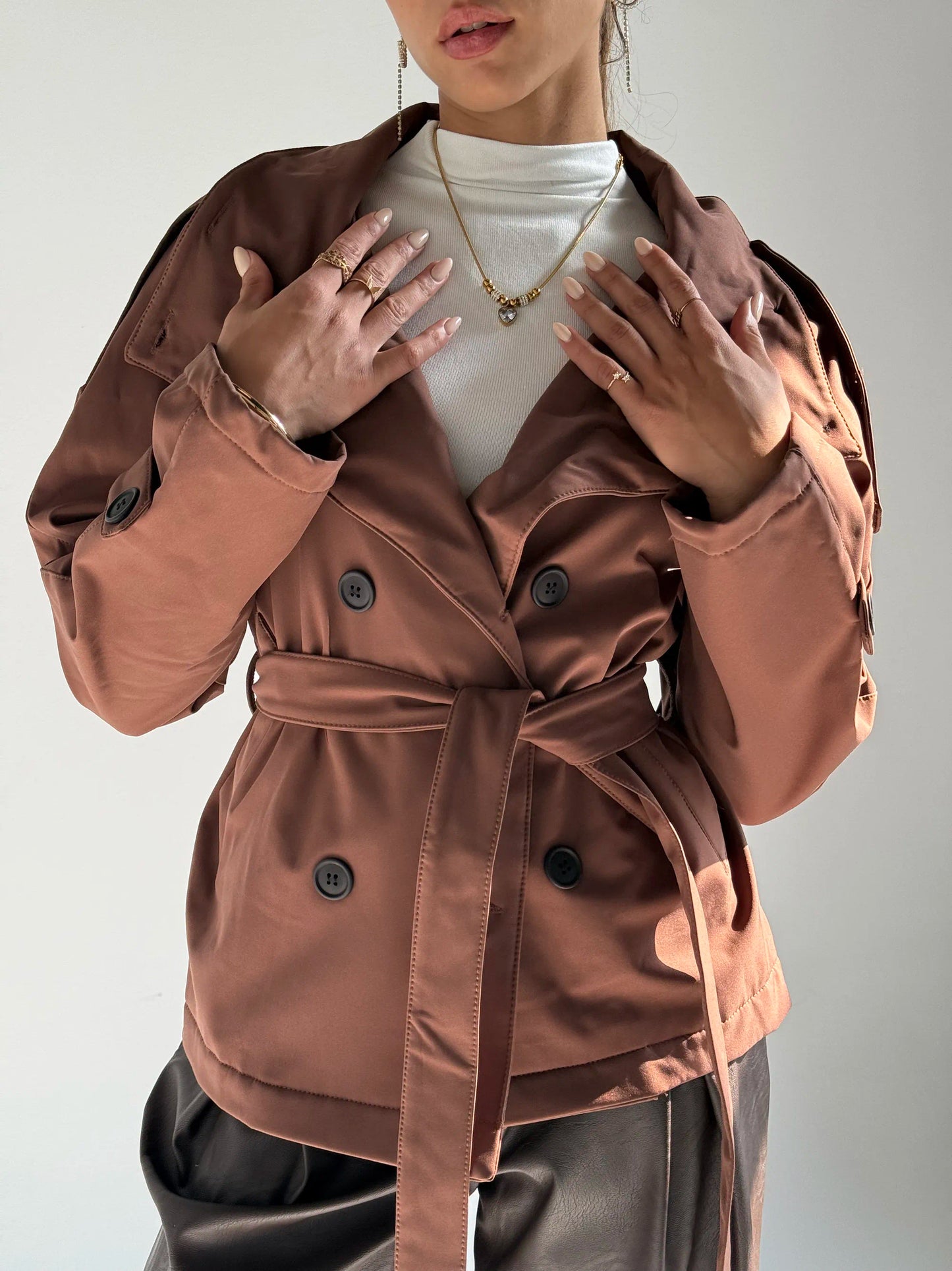 Belted Utility Jacke