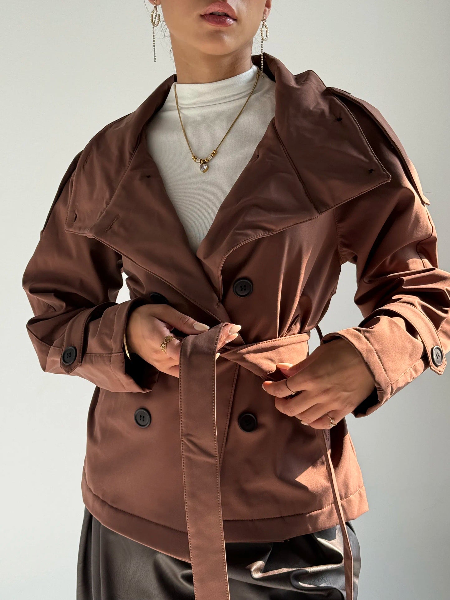 Belted Utility Jacke