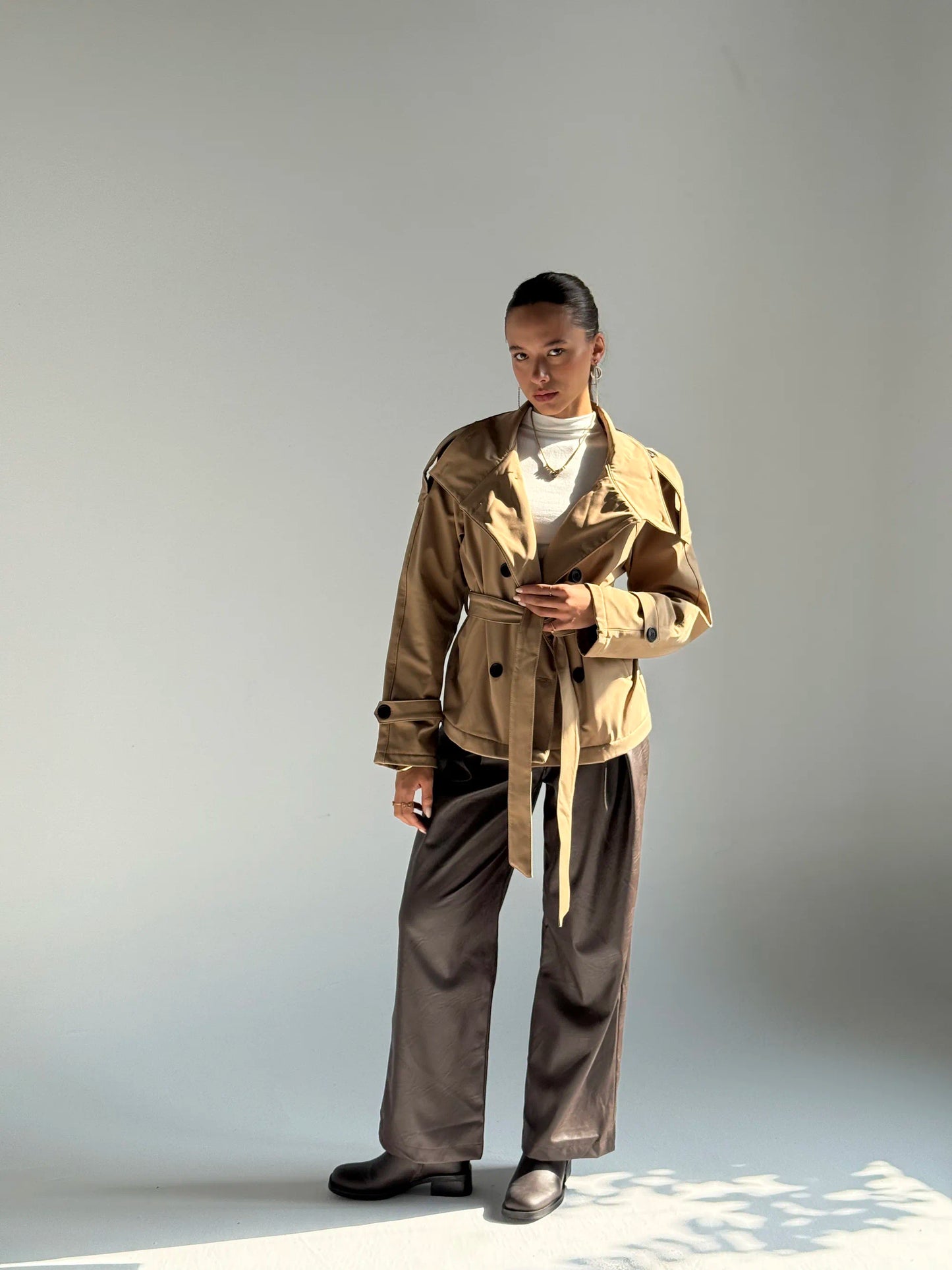 Belted Utility Jacke