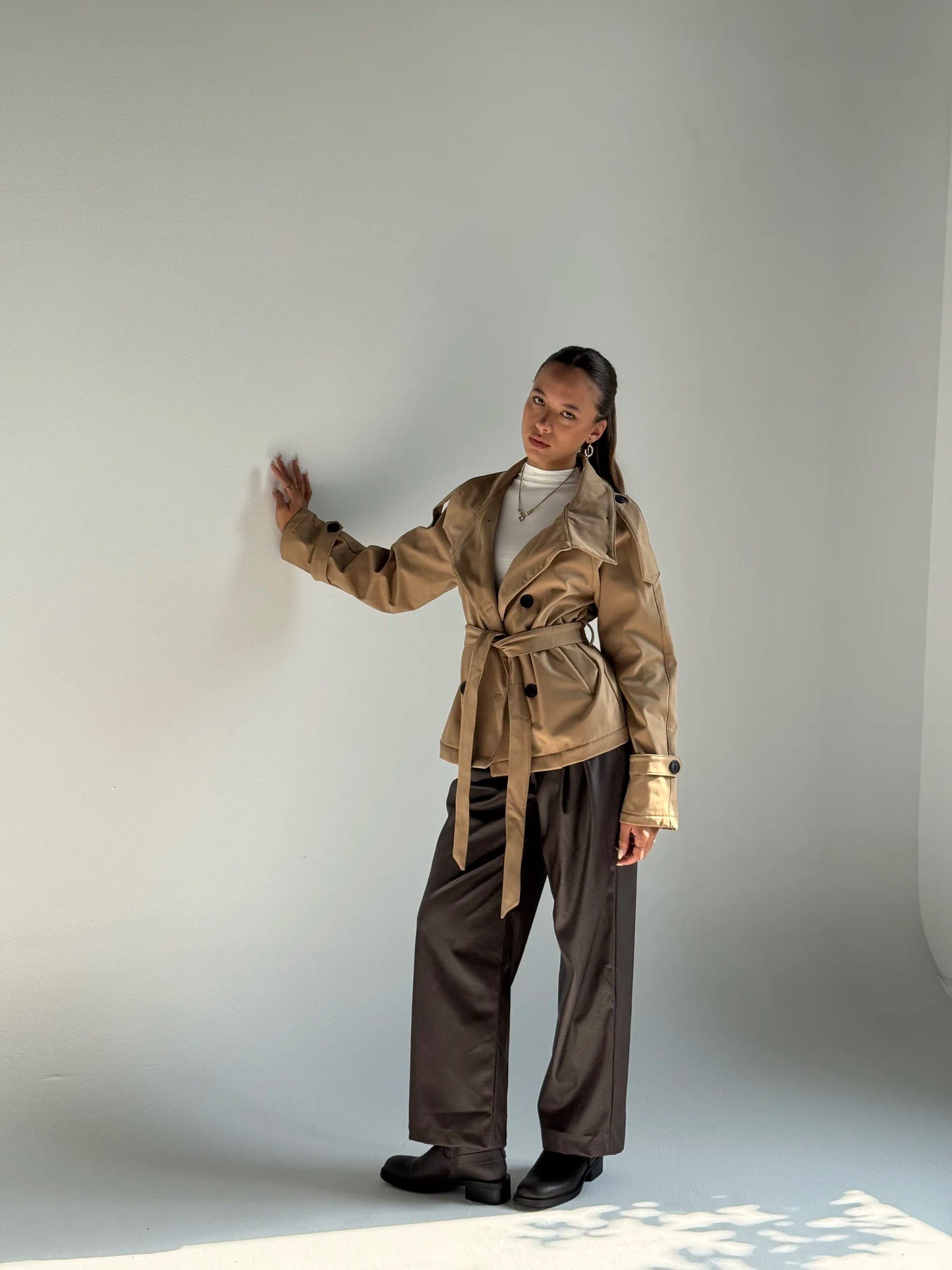 Belted Utility Jacke