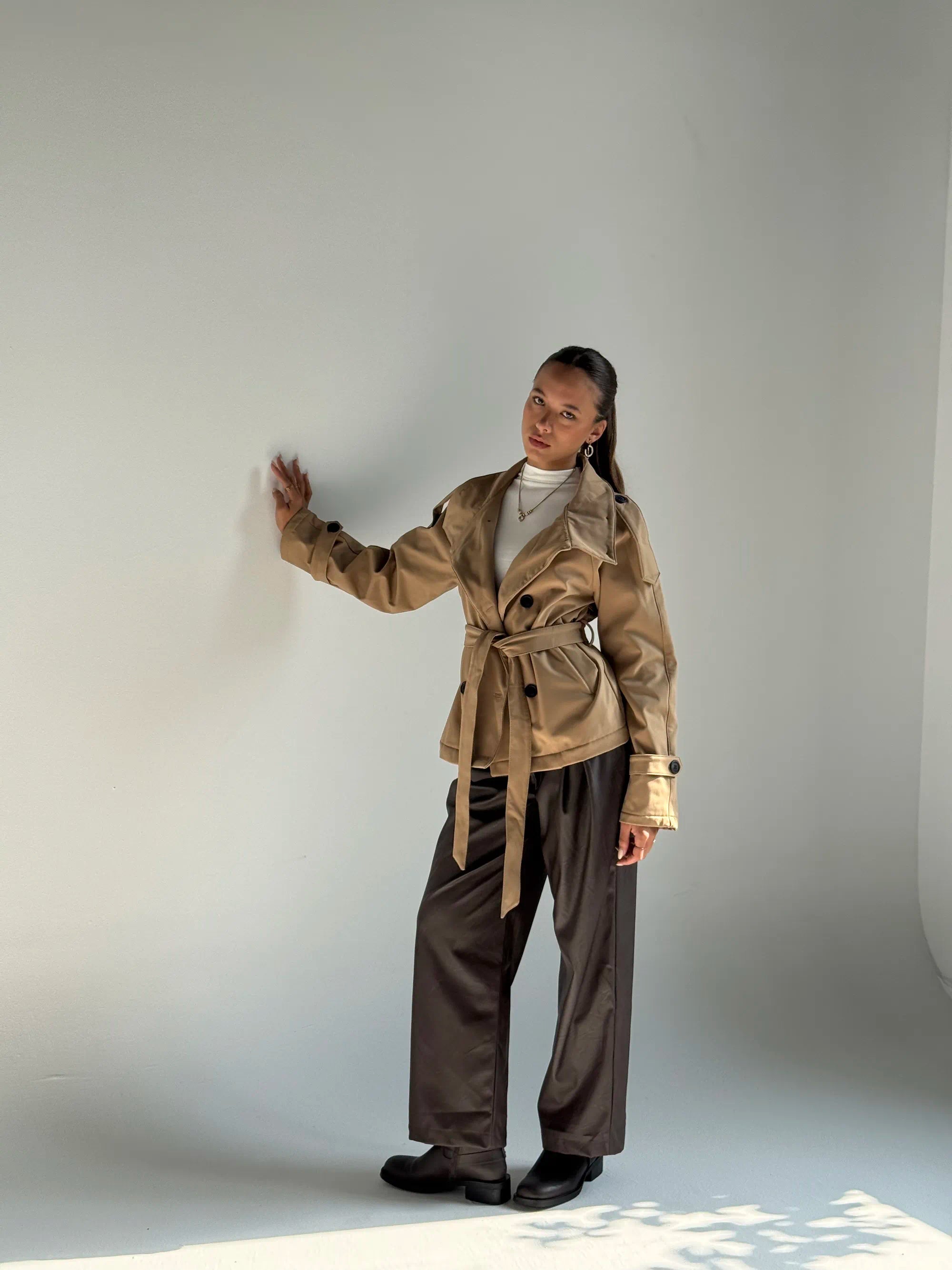 Belted Utility Jacke