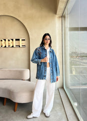 Embroidered denim jacket