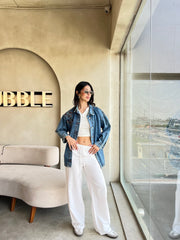 Embroidered denim jacket