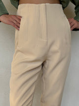 High Waist Pleat Pant