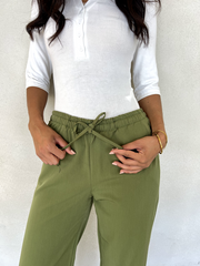 Elastic waist pants
