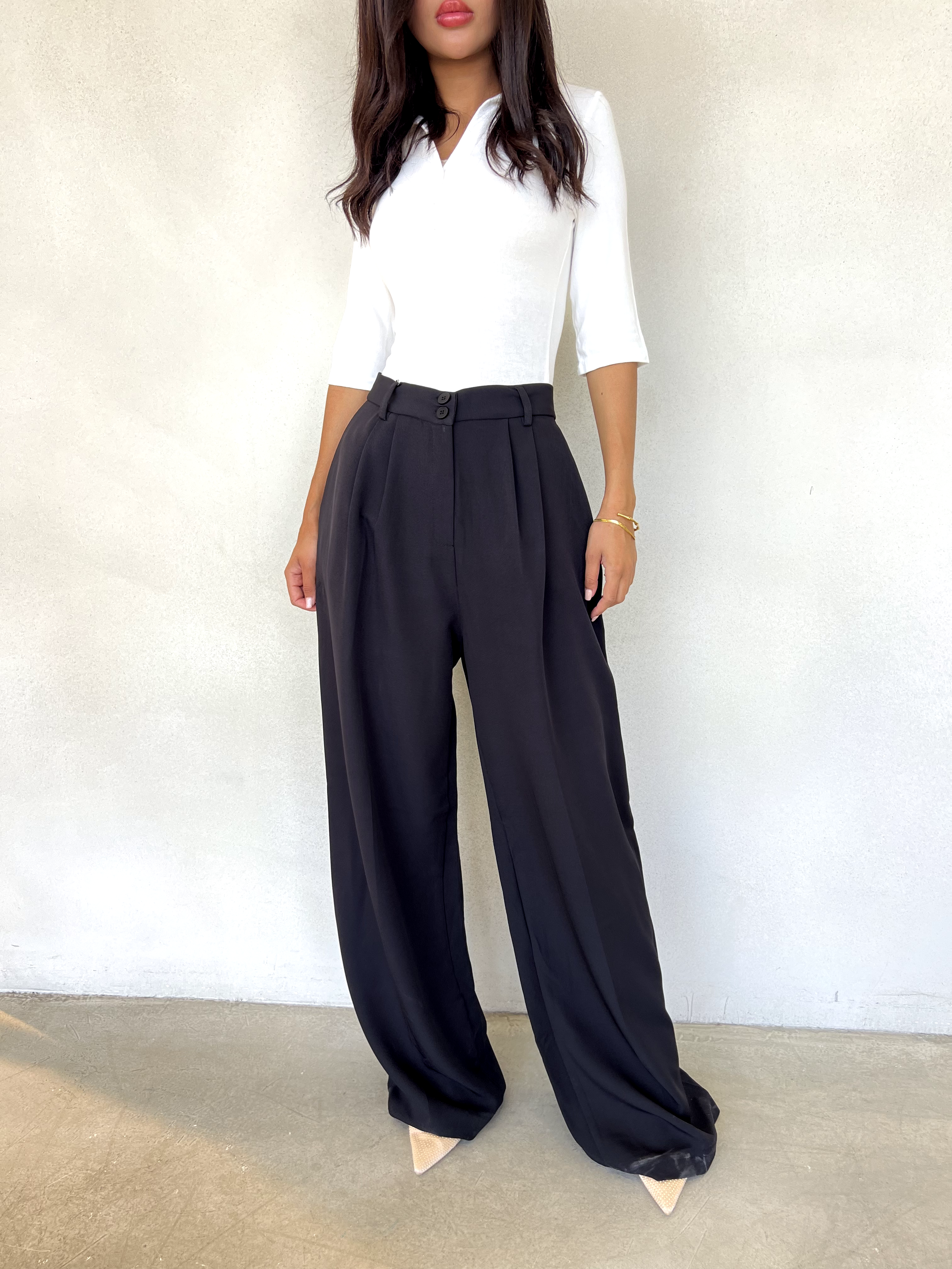 Slit pants