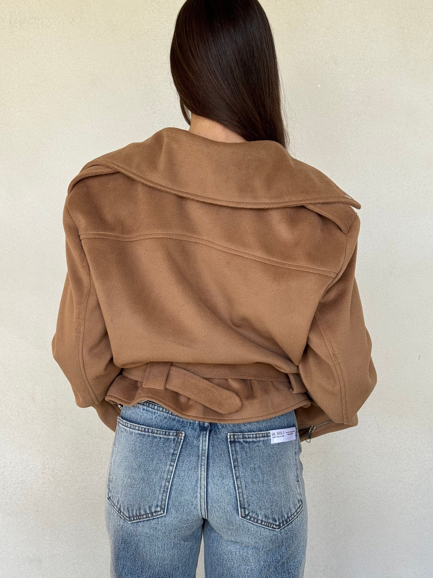 The Suede Biker Nomad Jacket -Brown