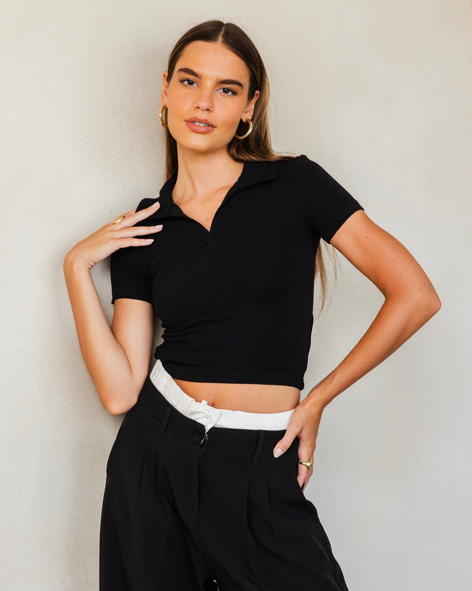 Classic collared top