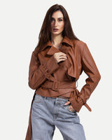 Veda Crop Jacket -Bronze