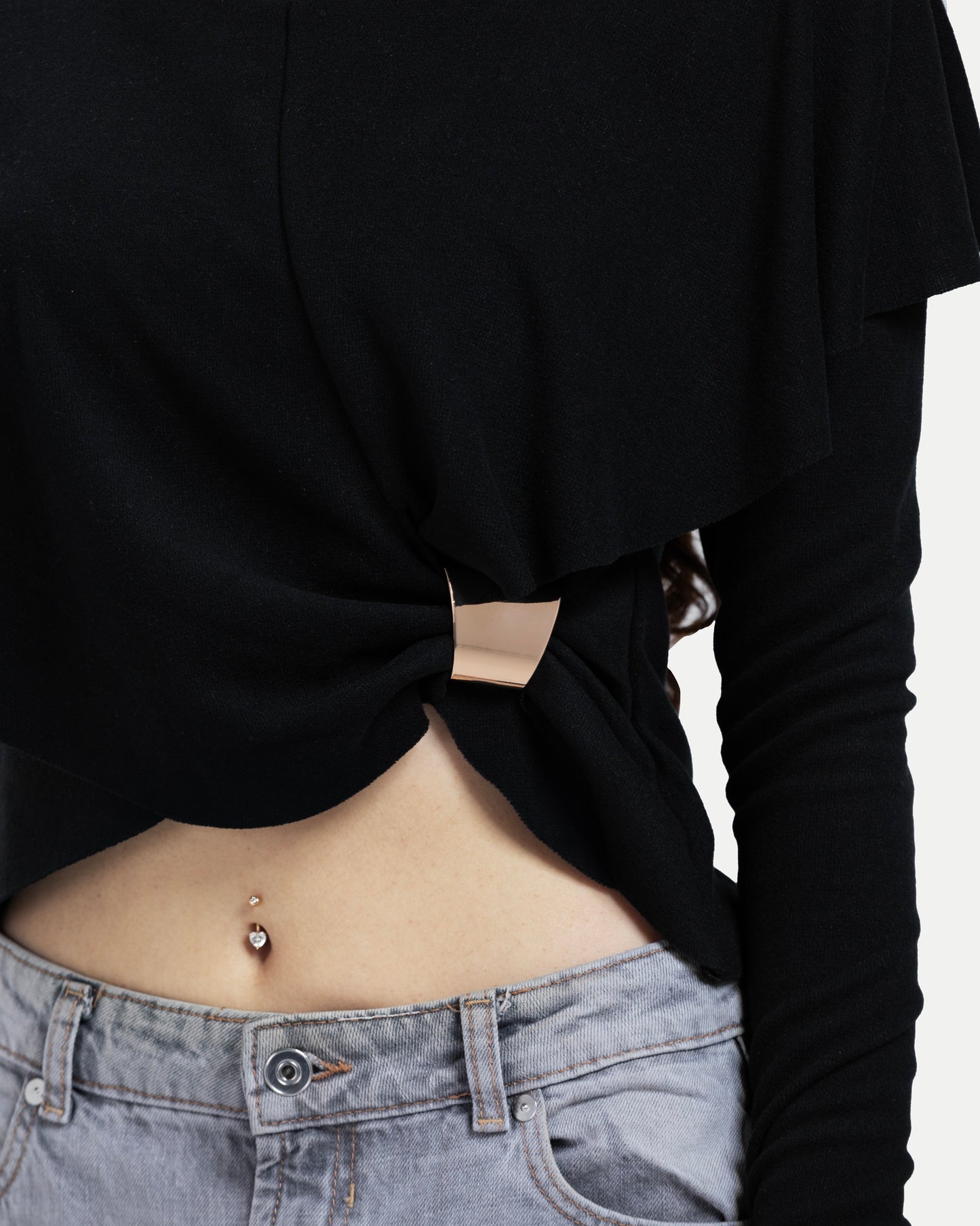 Off-Shoulder Blouse -Black