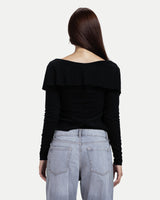 Off-Shoulder Blouse -Black