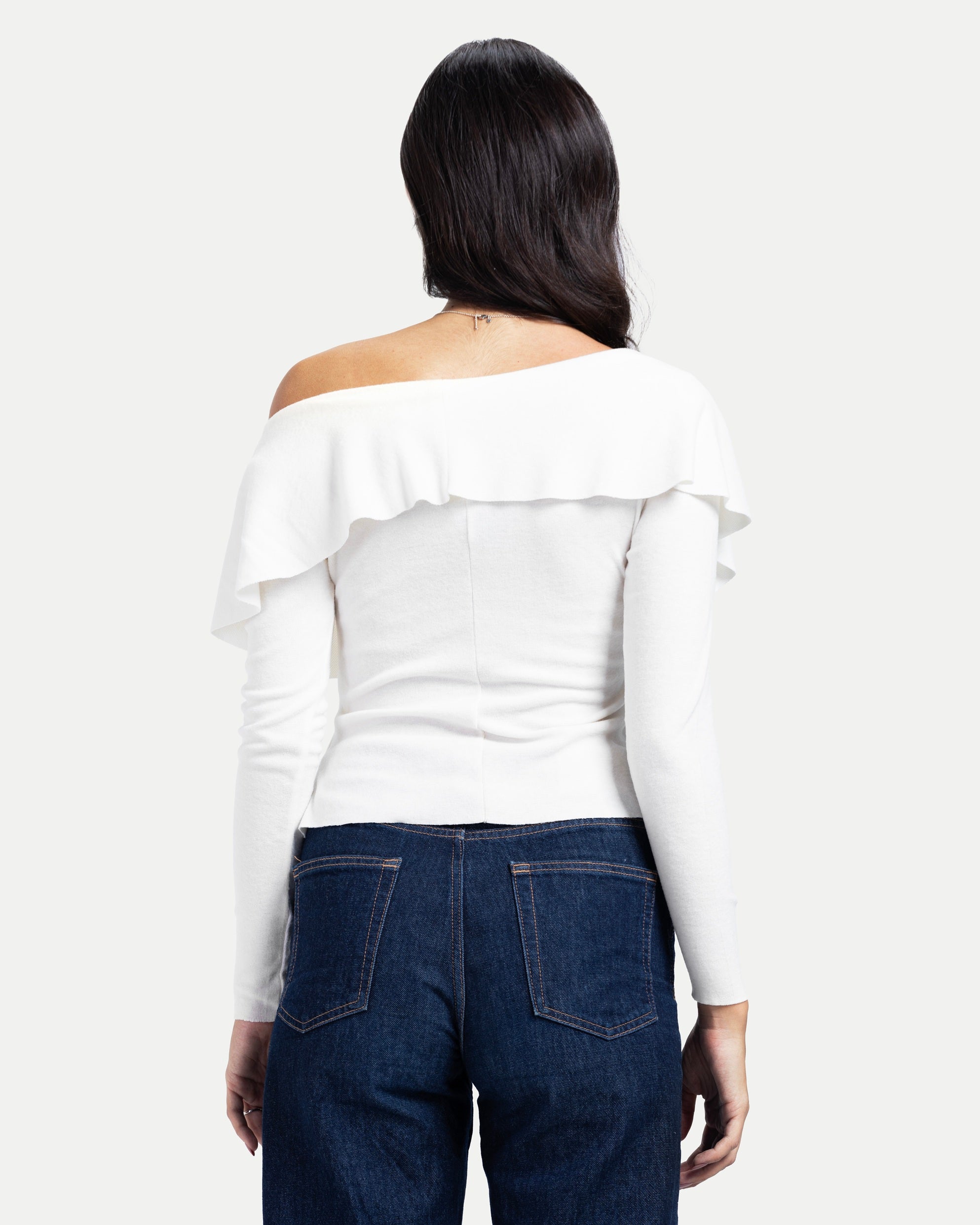 Off-Shoulder Blouse -White