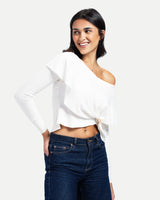 Off-Shoulder Blouse -White