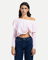 Off-Shoulder Blouse -Pink
