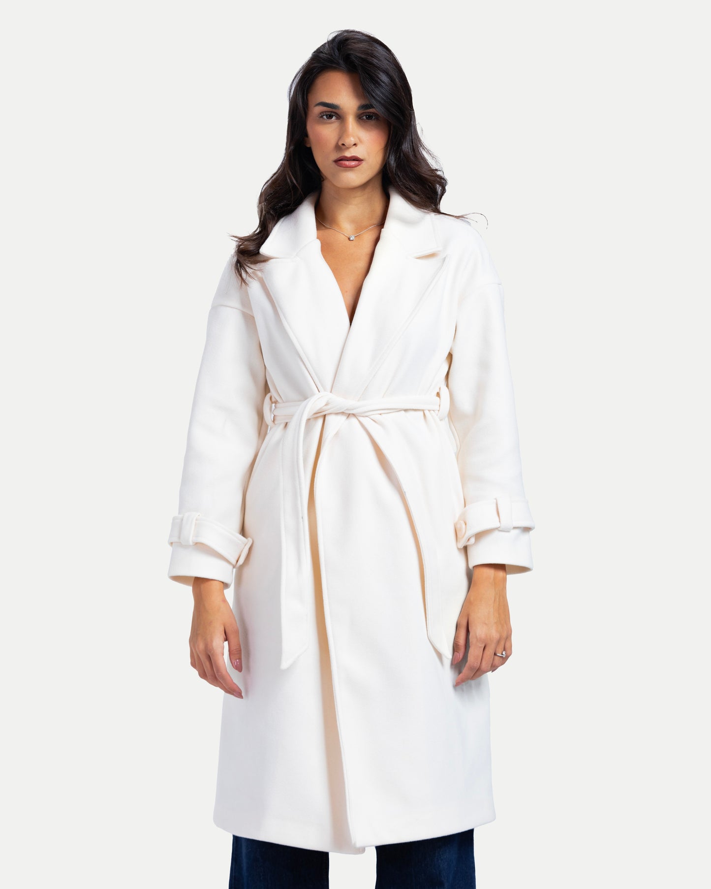 Arden Coat -White
