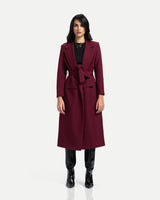Sorella Coat -Burgundy