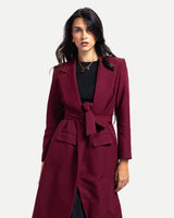 Sorella Coat -Burgundy